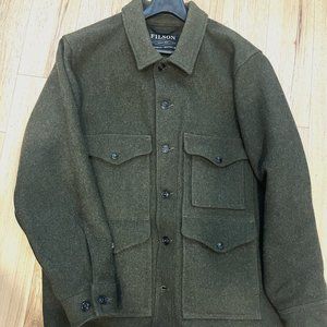 FILSON MACKINAW WOOL CRUISER JACKET FOREST GREEN XL